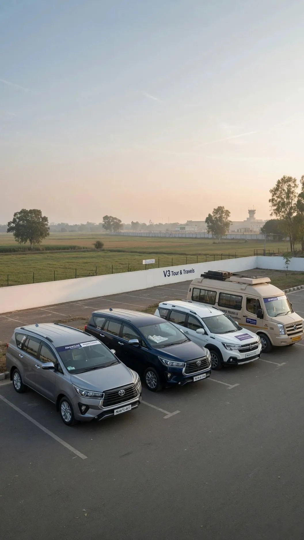 AirportLive fleet lineup for airport taxi and outstation travel in Punjab