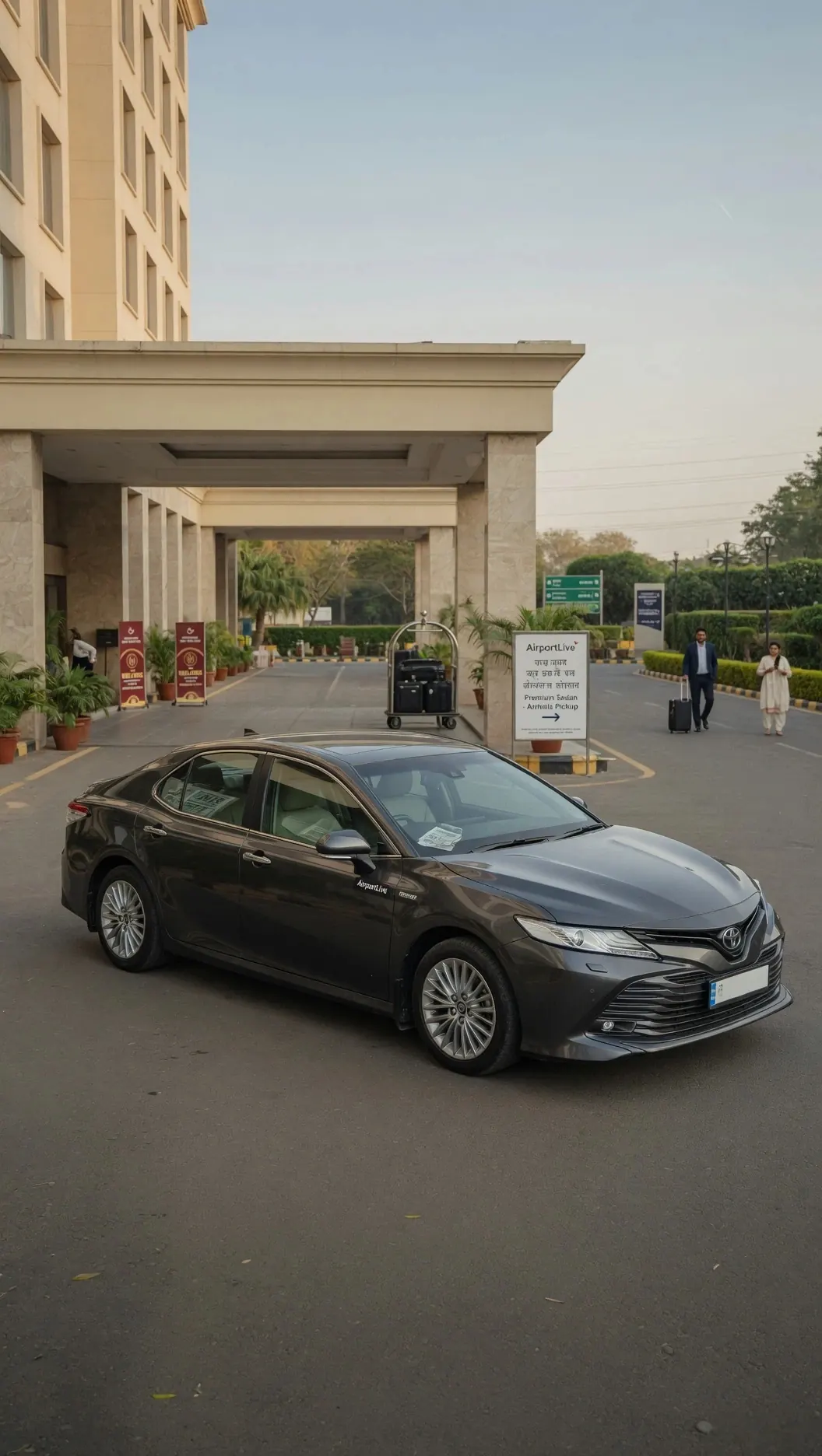 AirportLive premium sedan exterior for executive airport transfer
