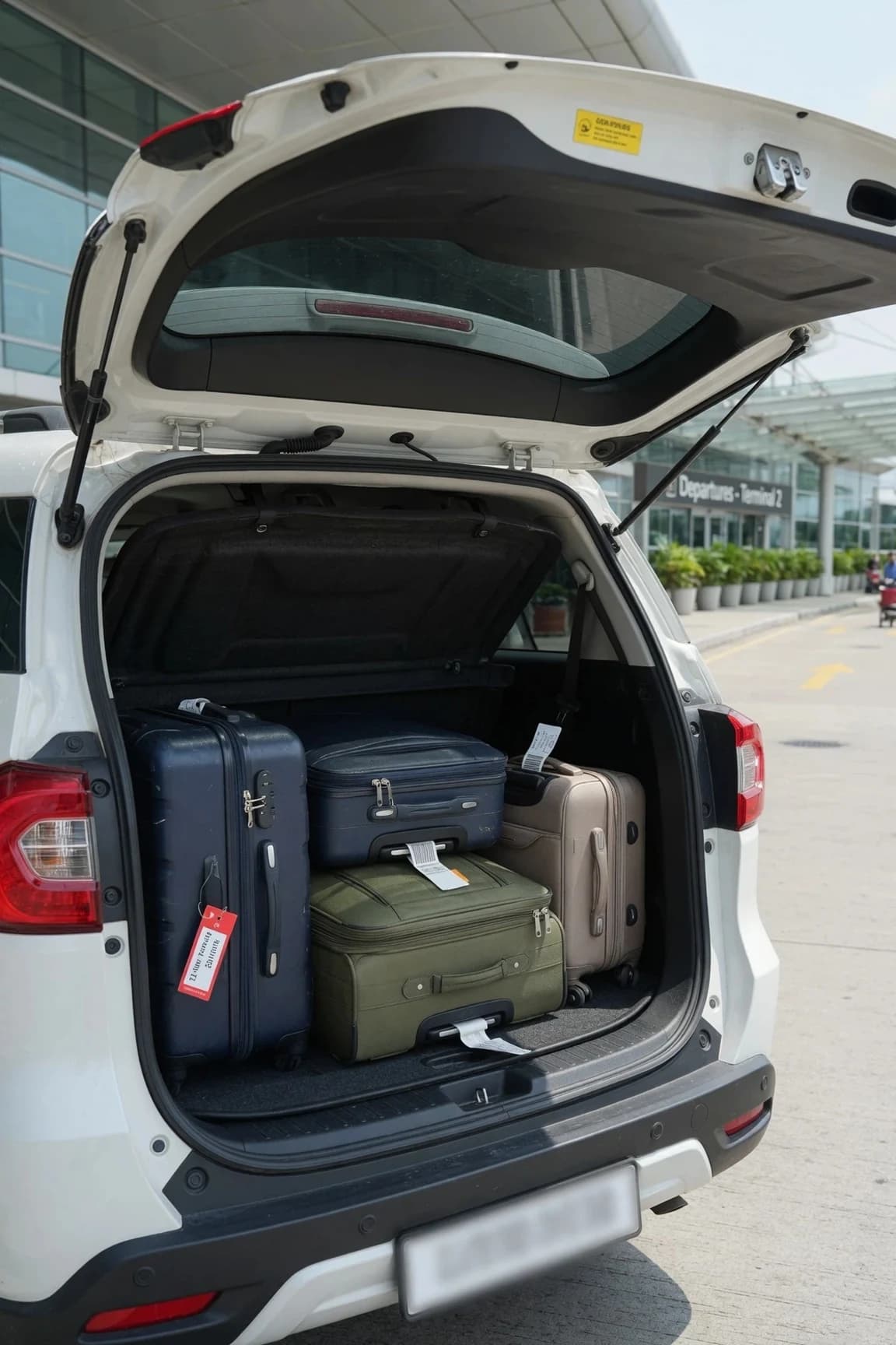 Clean AirportLive cab interior prepared for airport transfer
