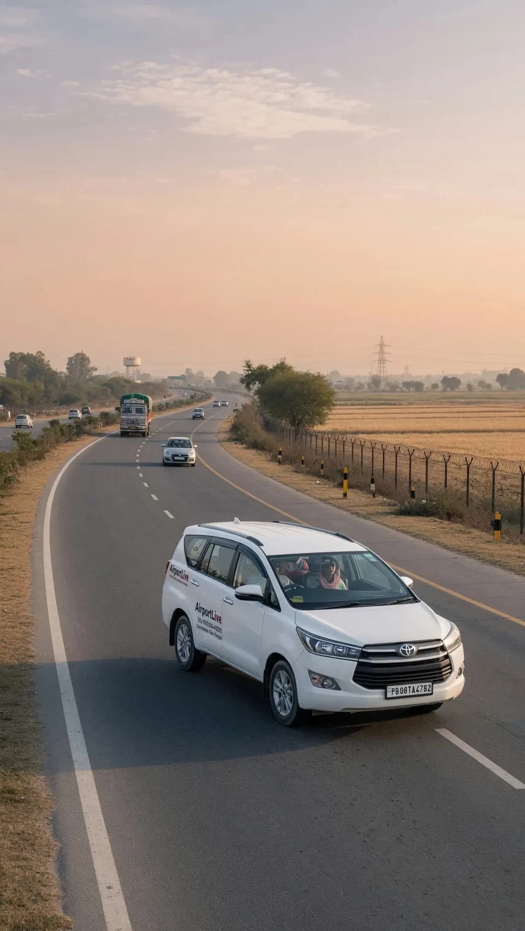AirportLive premium cab for Chandigarh to Delhi Airport route